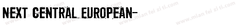 Next Central European字体转换